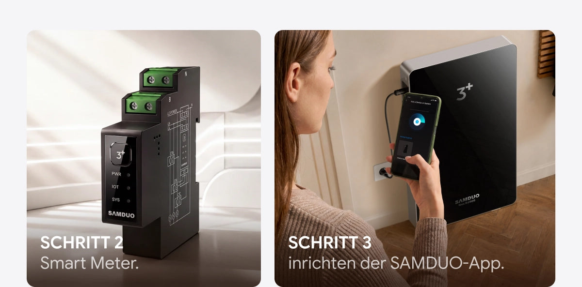 Plug-and-Play. Kein Elektriker erforderlich.