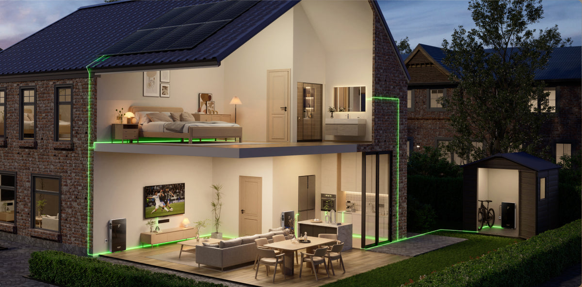 6 - 90 kWh erweiterbar. Minimaler Platzbedarf.